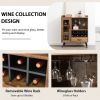 Buffet Sideboard with Removable Wine Rack and Glass Holder