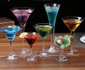 Set of 7 Crystal Colorful Glasses for All Types of Drinks