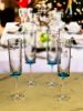 Oval Halo Plastic Champagne Flutes Set of 4 (4oz), Unbreakable Mimosa Glasses Plastic Champagne Glasses, Acrylic Wedding Champagne Flutes