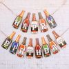 1 SET The wine bottle Happy Birthday Party Flags Party Decoration Birthday Banner Bunting